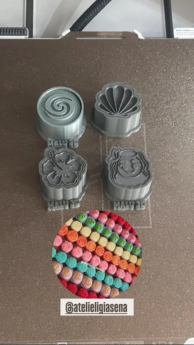 Ejetores tema Moana e os doces feitos com eles
